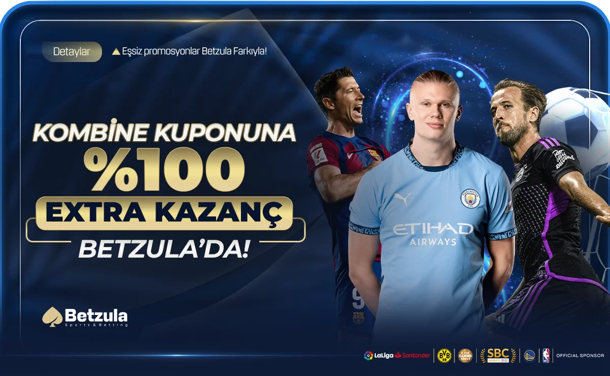 KOMBİNE KUPONUNA %100 EKSTRA KAZANÇ